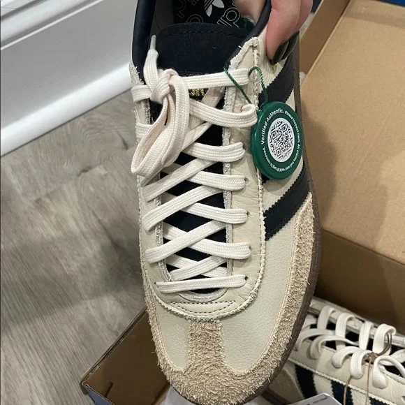 Adidas Men's Cream and Black Spezial Sneakers - Picture 6 of 6